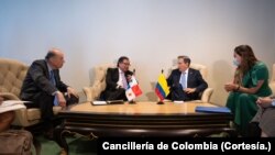 Los presidentes de Colombia y Panamá, Gustavo Petro y Nito Cortizo, conversan en Nueva York sobre la crisis migratoria.