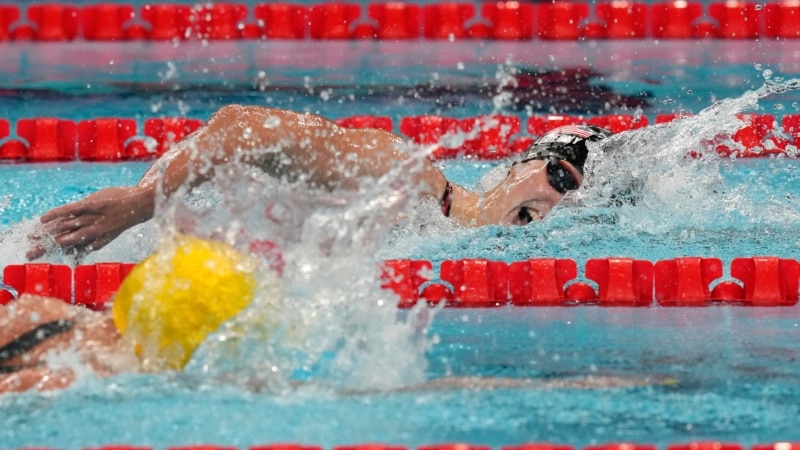 Katie Ledecky swims into Olympics history, winning 800 freestyle in Paris 