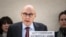 FILE - U.N. High Commissioner for Human Rights Volker Turk speaks to the Human Rights Council in Geneva, Feb. 29, 2024. In a statement released June 14, 2024, he demanded the release of aid workers recently detained by Houthi rebels in Yemen.