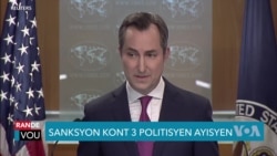 Depatman Deta Pran Sanksyon Kont 3 Politisyen Ayisyen pou Koripsyon