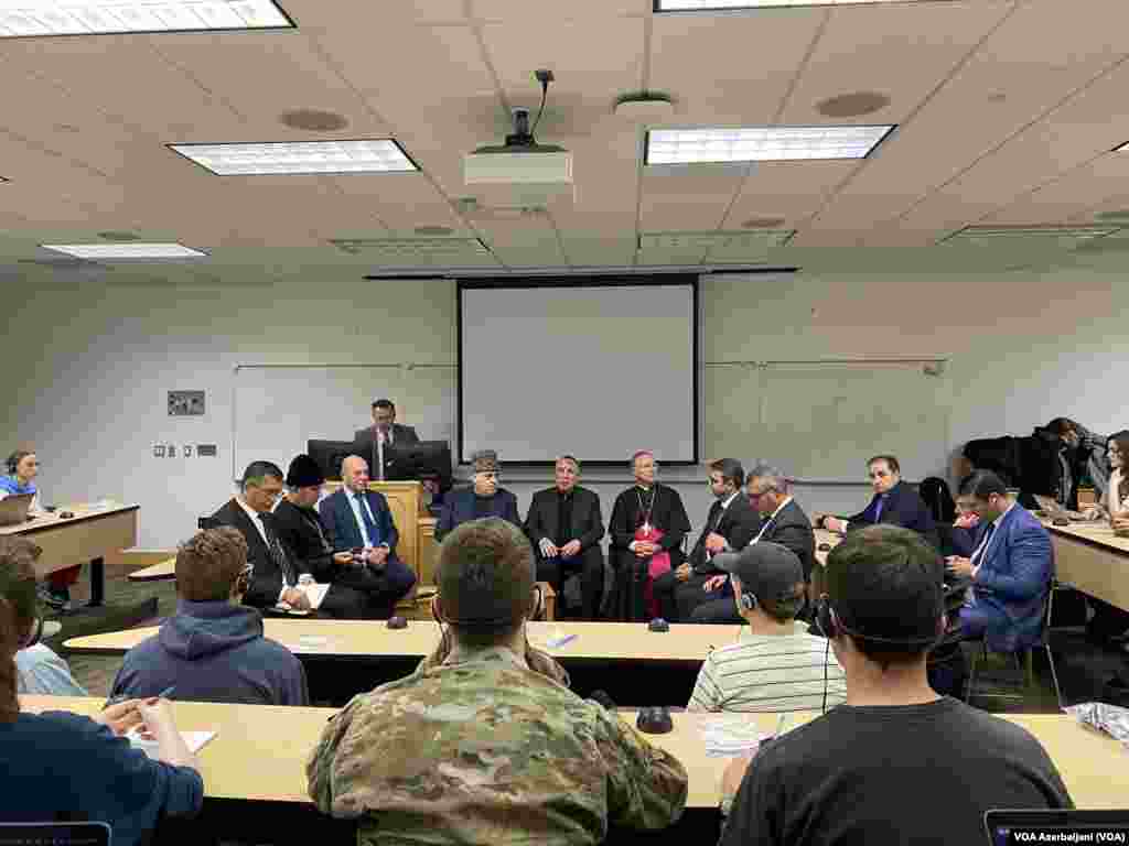 Azərbaycanın din xadimləri və dövlət qurumlarının rəhbərləri Yuta ştatının Brigham Young Universitetində dinlərarası dialoq mövzusunda müzakirələrdə iştirak ediblər, 2 mart, 2023. 