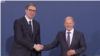 Susret nemačkog kancelara Olafa Šolca i predsednika Srbije Aleksandra Vučića u Berlinu 4. maja 2022. godine 