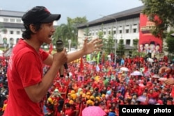 Ketua Umum Kongres Aliansi Serikat Buruh Indonesia (KASBI) Sunarno (foto: dokumentasi KASBI).