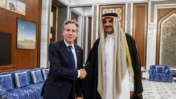 ABD Dışişleri Bakanı Antony Blinken Doha'da Katar Emiri Şeyh Tamim Bin Hamad El Thani tarafından kabul edildi
