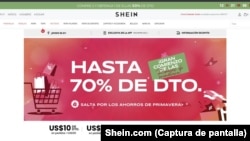 Descuentos y precios bajos son los principales reclamos de Shein, que muestra ofertas especiales en su sitio web, el 14 de marzo de 2023.