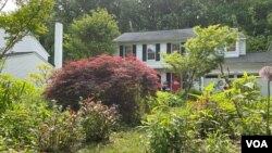 Janet dan Jeffrey Crouch berjuang melawan asosiasi pemilik rumah mereka untuk mendapatkan hak menjaga taman mereka yang penuh dengan tanaman di Columbia, Maryland, daripada menggantinya dengan rumput, 10 Mei 2023.