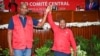 Daniel Francisco Chapo, left, was selected by Mozambique’s ruling Frelimo party as their nominee in October's presidential elections, as seen in this image from Facebook. 