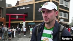 Ewan McQueen, student from Scotland and visitor to Mt. Fuji