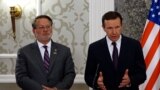 Montenegro, Podgorica, Senators Chris Murphey and Gary Peters during visit