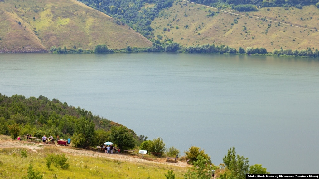 FILE - View of the Bakota Bay on the Dniester river, Podilski Tovtry National Park, Khmelnitskiy region of Western Ukraine. (Adobe Stock Photo by Blumesser)