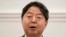 Japanese Foreign Minister Yoshimasa Hayashi speaks to reporters after talks with his Sri Lankan counterpart in Colombo, July 29, 2023. He said Aug. 3 in Ethiopia that he hoped Tokyo and Addis Ababa could facilitate resumption of the Black Sea grain deal.