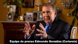 Edmundo González, candidato presidencial de la Plataforma Unitaria Democrática de la oposición de Venezuela, apoyado por María Corina Machado. 