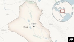FILE - Map showing Iraq.