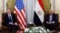 የዩናይትድ ስቴትስ የውጭ ጉዳይ ሚኒስትር አንተኒ ብሊንክን ግብፅ የውጭ ጉዳይ ሚኒስትር ሳሜህ ሹክሪ ጋር ተገናኝተዋል፤ ካይሮ፣ ግብፅ እአአ መጋቢት 