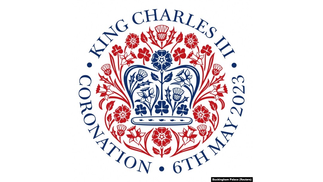 Emblem upacara penobatan Raja Charles III yang dirancang oleh Jony Ive, 10 February 2023. (Foto: Istana Buckinghamvia Reuters)