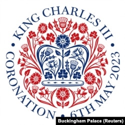 Emblem upacara penobatan Raja Charles III yang dirancang oleh Jony Ive, 10 February 2023. (Foto: Istana Buckinghamvia Reuters)