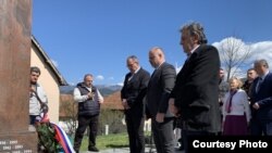 Mladen Đurević at the commemoration of the Day of Russian Volunteers in Visegrad. Photo: Detektor