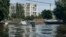 A view of a flooded neighborhood in Kherson, Ukraine, June 8, 2023. 