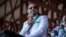 FILE - Ethiopia's Prime Minister Abiy Ahmed speaks at a stadium in the town of Jimma in the southwestern Oromia region of Ethiopia, June 16 2021. On Sunday, Abiy announced his government will begin negotiations with the Oromo Liberation Army rebel group.