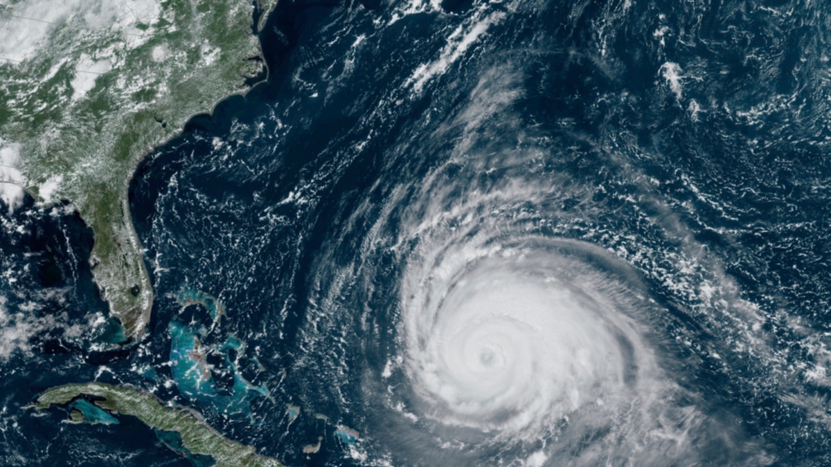 Hurricane Lee Charges over Atlantic Waters as a Category 5 Storm,  Approaching the Caribbean