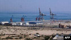 ပါကစ္စတန်နိုင်ငံအနောက်တောင်ပိုင်း ဘလူချီစတန်ပြည်နယ်ထဲက တရုတ်က ကြီးကြပ်နေတဲ့ အာရေဗျပင်လယ်ဆိပ်ကမ်း Gwadar (ယခင်မှတ်တမ်းဓာတ်ပုံ)