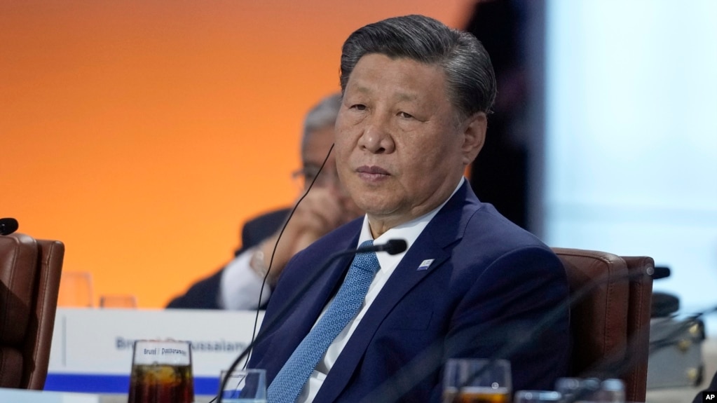 中国领导人习近平在加州旧金山出席APEC峰会。（2023年11月16日）