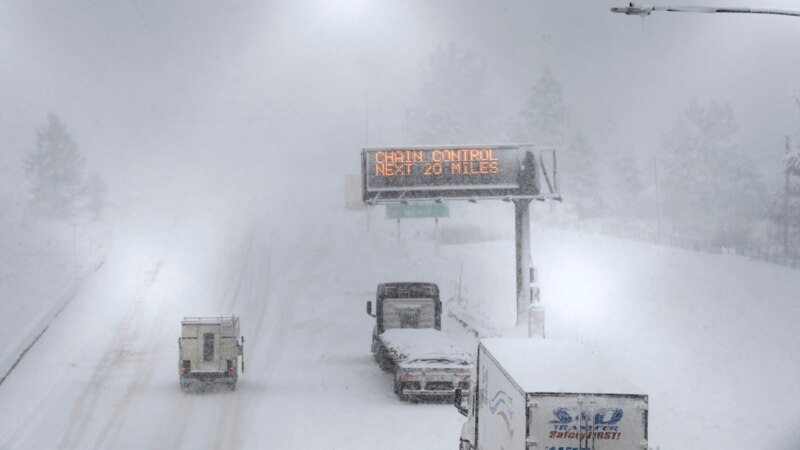California's Sierra Nevada Likely to Get 3 Meters of Snow From Blizzard 