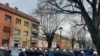 Protest na Cetinju zbog dolaska šefa skupštine Andrije Mandića, 7. marta 2024.