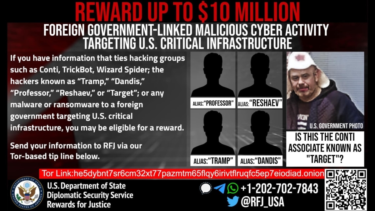 Reward for Information on Russian-Linked Cyber Criminals - Vimarsana News
