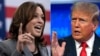 FILE - Wakil Presiden AS dan calon presiden Demokrat 2024 Kamala Harris di Raleigh, North Carolina, 26 Maret 2024 (kiri) dan mantan Presiden AS dan calon presiden Republik Donald Trump di Atlanta, Georgia, 27 Juni 2024. (Brendan Smialowski dan ANDREW CABALLERO-REYNOLDS/AFP)