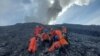 Tim penyelamat dalam operasi pencarian korban erupsi Gunung Marapidi Agam, Sumatera Barat, Senin, 4 Desember 2023. (Courtesy: BPBD Sumatera Barat)