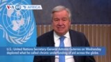 VOA60 Africa - UN Secretary-General deplores 'chronic underfunding of aid across the globe'.mp4