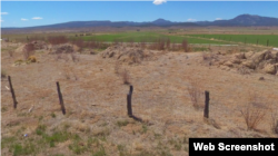 Google map image of the Panguitch Indian Boarding School cemetery, Panguitch, Utah, where anthropologists working with a local historian have found and identified the graves of 12 Native American students.