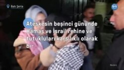 Ateşkesin beşinci gününde Hamas ve İsrail rehine ve tutukluları karşılıklı olarak bırakmaya devam etti 