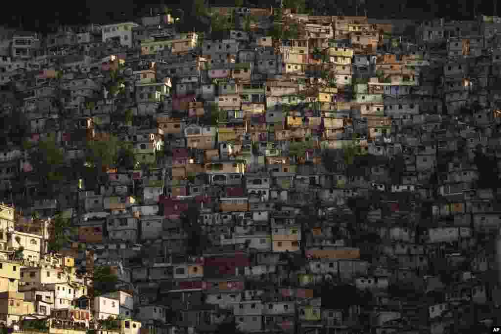 Houses cover a hillside in Port-au-Prince, Haiti, June 4, 2023.
