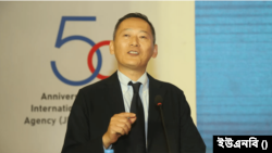 বাংলাদেশের সঙ্গে জাইকার অংশীদারিত্বের ৫০ বছর পূর্তি উদযাপনে সাউথ এশিয়া ডিপার্টমেন্টের ডিরেক্টর জেনারেল ইতো তেরুয়ুকি। ৬ নভেম্বর, ২০২৩।