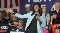 Nikki Haley na predizbornom skupu u Južnoj Karolini. (Foto: AP/Meg Kinnard)