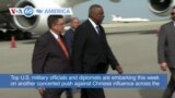 VOA60 America - U.S. Defense Secretary visits Papua New Guinea, Secretary of State in New Zealand