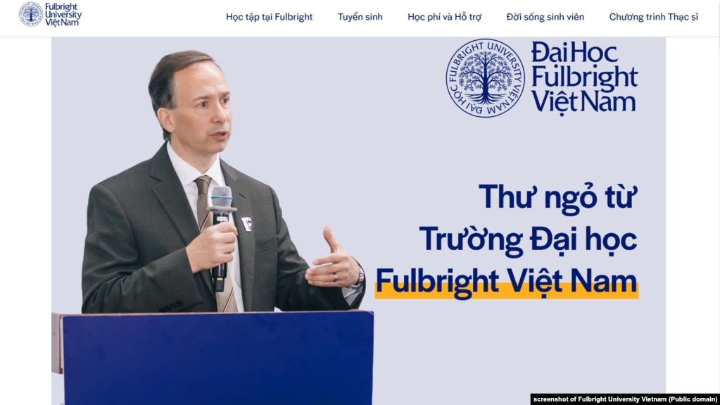 Hiệu trưởng Scott Andrew Fritzen của Đại học Fulbright Việt Nam công bố thư ngỏ hôm 30/8/2024.