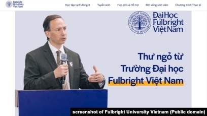 Hiệu trưởng Scott Andrew Fritzen của Đại học Fulbright Việt Nam công bố thư ngỏ hôm 30/8/2024.