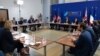 دیدار هیئت آمریکایی به سرپرستی آنتونی بلینکن، وزیر امور خارجه، با وزرای خارجه آلمان، بریتانیا، و فرانسه، در حاشیه نشست ناتو در اسلو، پایتخت نروژ.