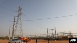 FILE - Picture of the solar energy power plant in Zaktubi, near Ouagadougou taken on November 29, 2017, on its inauguration day.