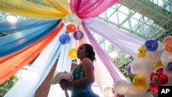 Miztli Valencia, 15, attends the annual “Mis XV” or “My Fifteenth” birthday celebration for patients being treated for a serious disease or having overcome cancer, at the Federico Gomez Children’s Hospital in Mexico City, Aug. 9, 2024.