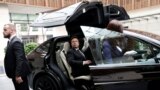 Tesla Chief Executive Officer Elon Musk gets in a Tesla car as he leaves a hotel in Beijing, China, May 31, 2023.