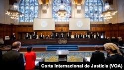 Gráfica general del inicio de las audiencias públicas de la Corte Internacional de Justicia, en La Haya, relacionadas al diferendo territorial entre Guyana y Venezuela.