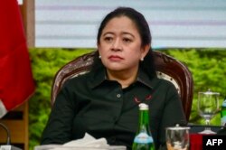 Ketua DPR Puan Maharani di Jakarta pada 18 Oktober 2023. (Foto: AFP)