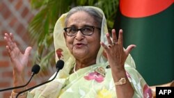 Perdana Menteri Sheikh Hasina di Dhaka, 8 Januari 2024.