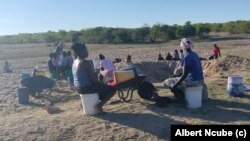 Villagers are facing water problems in Zimbabwe due to the ongoing drought.