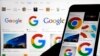Google logos are shown when searched on Google in New York, Sept. 11, 2023. (AP Photo/Richard Drew, File)