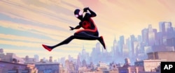 Image from Sony Pictures Animation shows Miles Morales as Spider-Man, voiced by Shameik Moore, in Columbia Pictures and Sony Pictures Animation's "Spider-Man: Across the Spider-Verse."